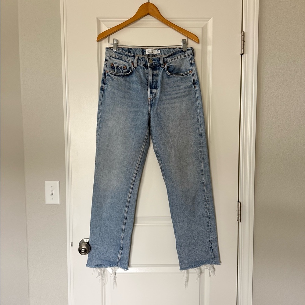 & Other Stories Light Wash Straight-Leg Jeans